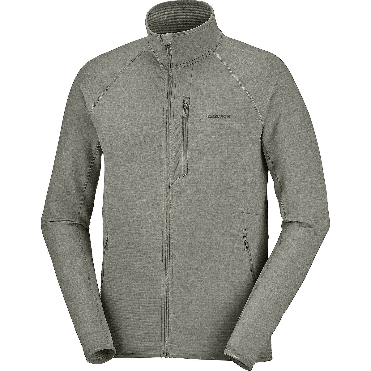 Image of Salomon Sntial Lightwarm Full-Zip Jacket - Men's Castor Gray, M