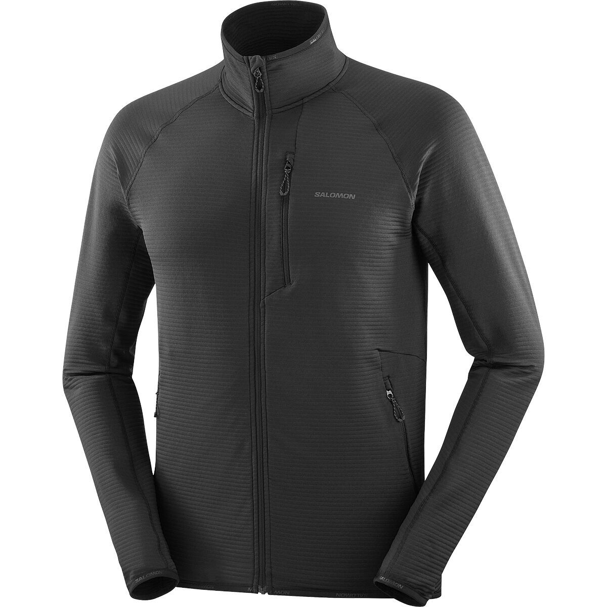 Image of Salomon Sntial Lightwarm Full-Zip Jacket - Men's Deep Black, L
