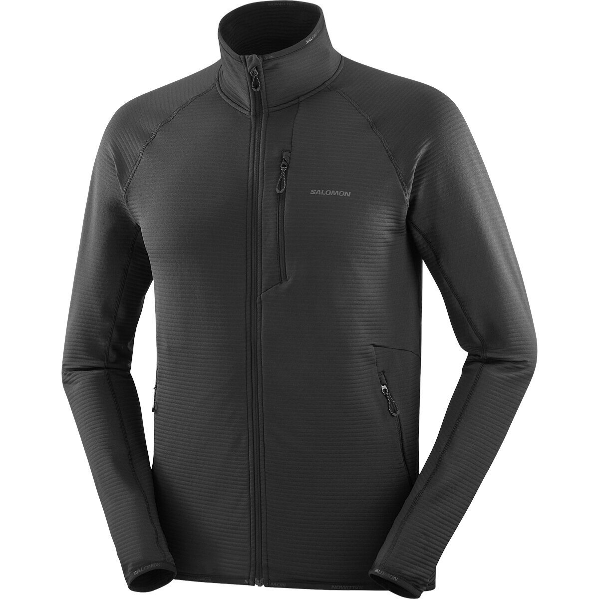Image of Salomon Sntial Lightwarm Full-Zip Jacket - Men's Deep Black, XL