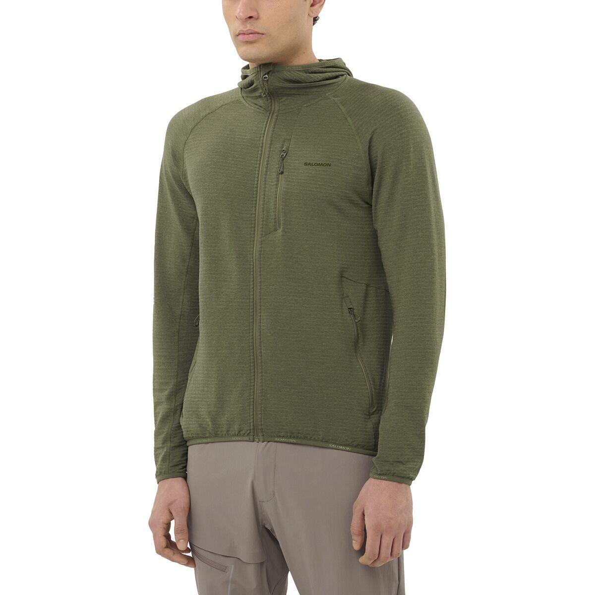 Salomon Sntial Lightwarm Hoodie - Men's Grape Leaf, XL