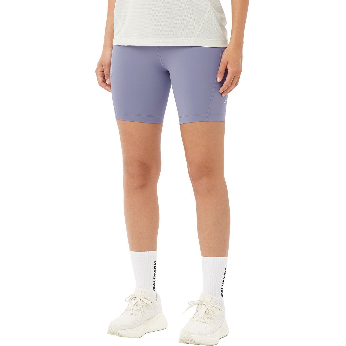 Salomon Shakeout 6in Short Tight - Women's Blue Granite, XS