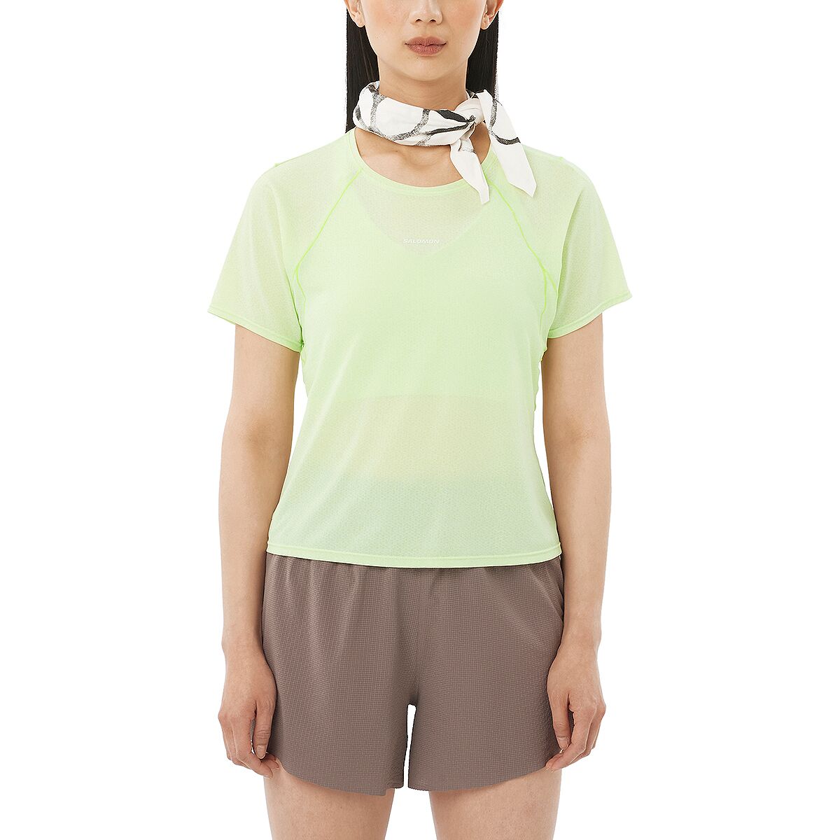Image of Salomon Shakeout Air Crop Short-Sleeve T-Shirt - Women's Butterfly, M