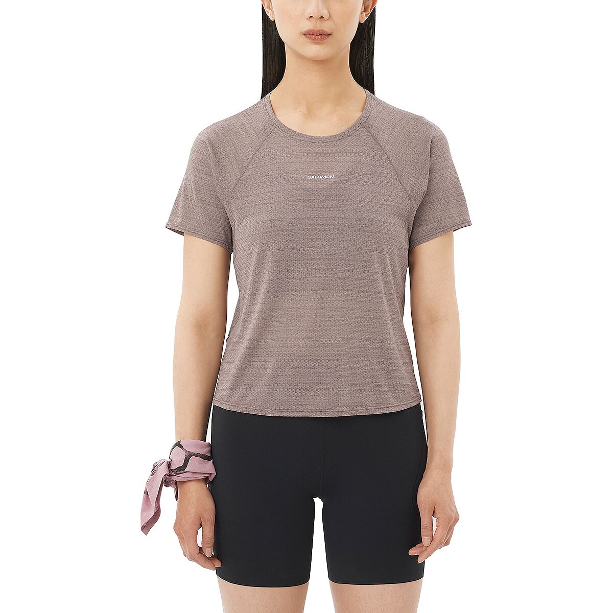Salomon Salomon Shakeout Air Crop Short-Sleeve T-Shirt - Women's Iron, XL