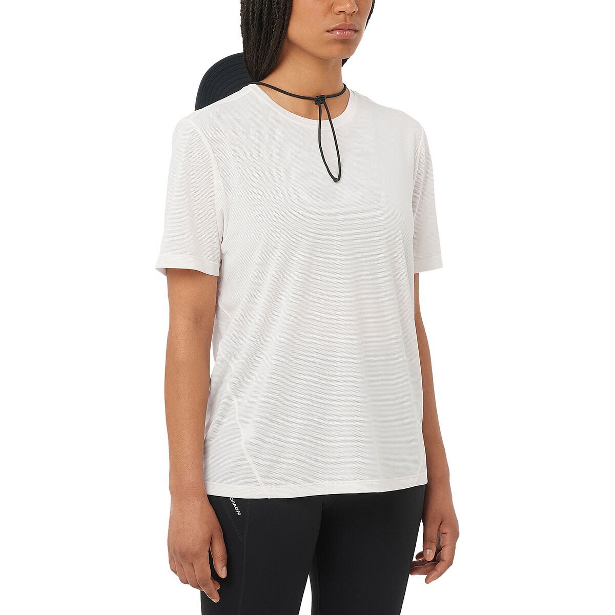 Image of Salomon Shakeout Core Short-Sleeve T-Shirt - Women's Whisper White, XL