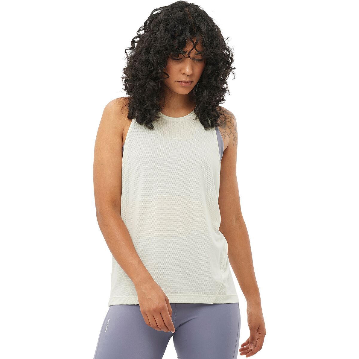 Salomon Shakeout Drop Arm Tank - Women's Icicle, XS
