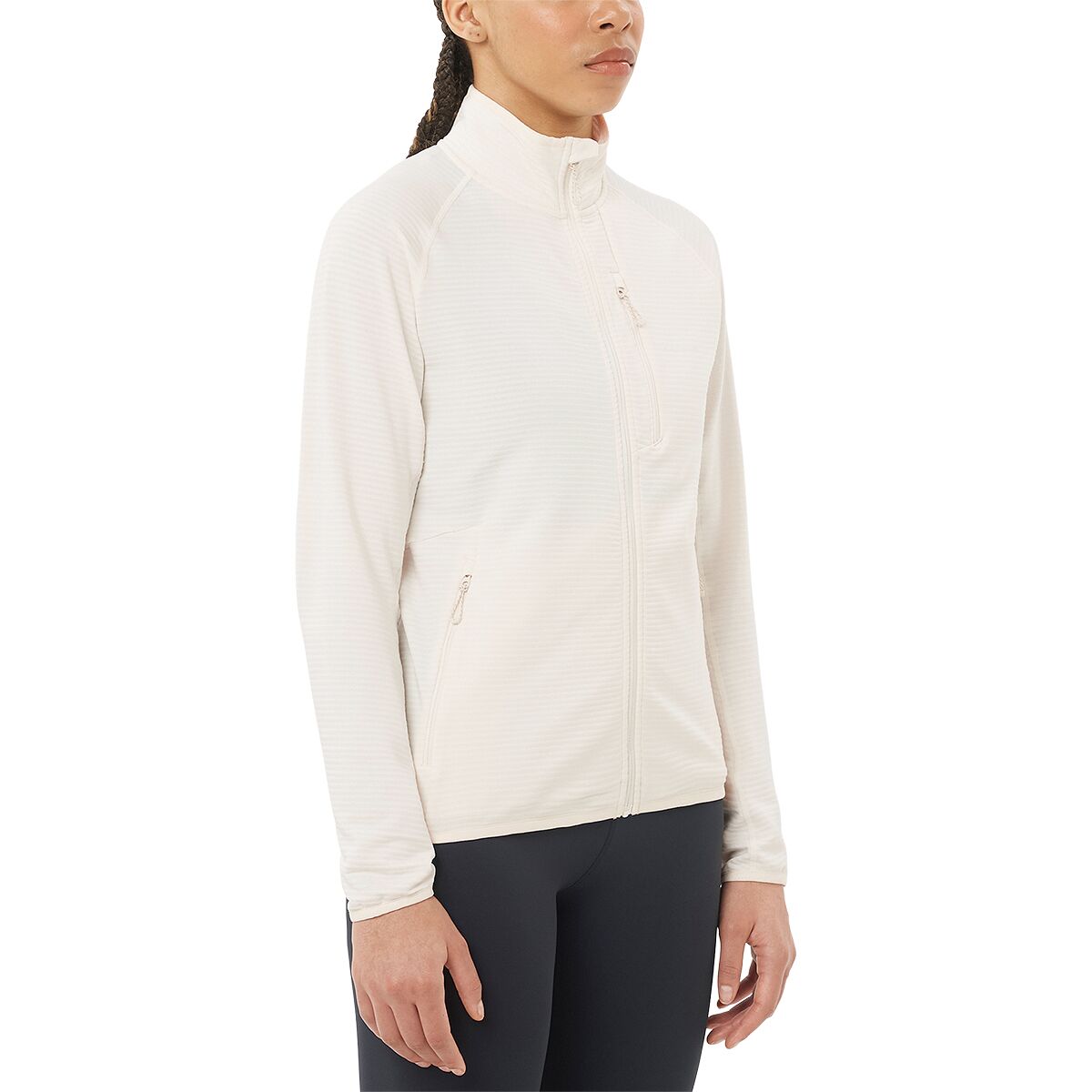 Image of Salomon Sntial Lightwarm Full-Zip Jacket - Women's Whisper White, S