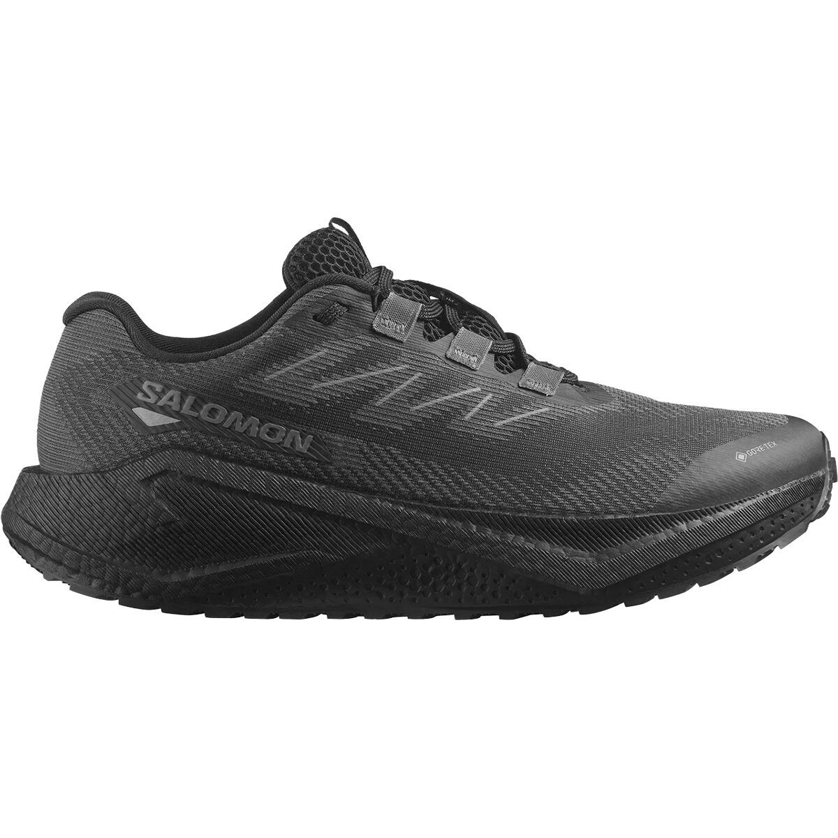 Image of Salomon Aero Blaze 3 Grvl GTX Running Shoe - Men's Black/Asphalt/Black, US 10.5/UK 10.0