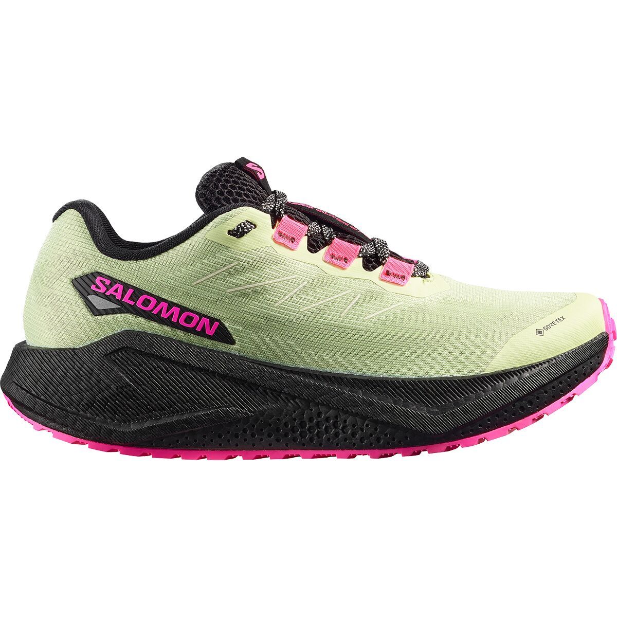 Image of Salomon Aero Blaze 3 Grvl GTX Running Shoe - Women's Butterfly/Black/Knockout Pink, US 7.5/UK 6.0