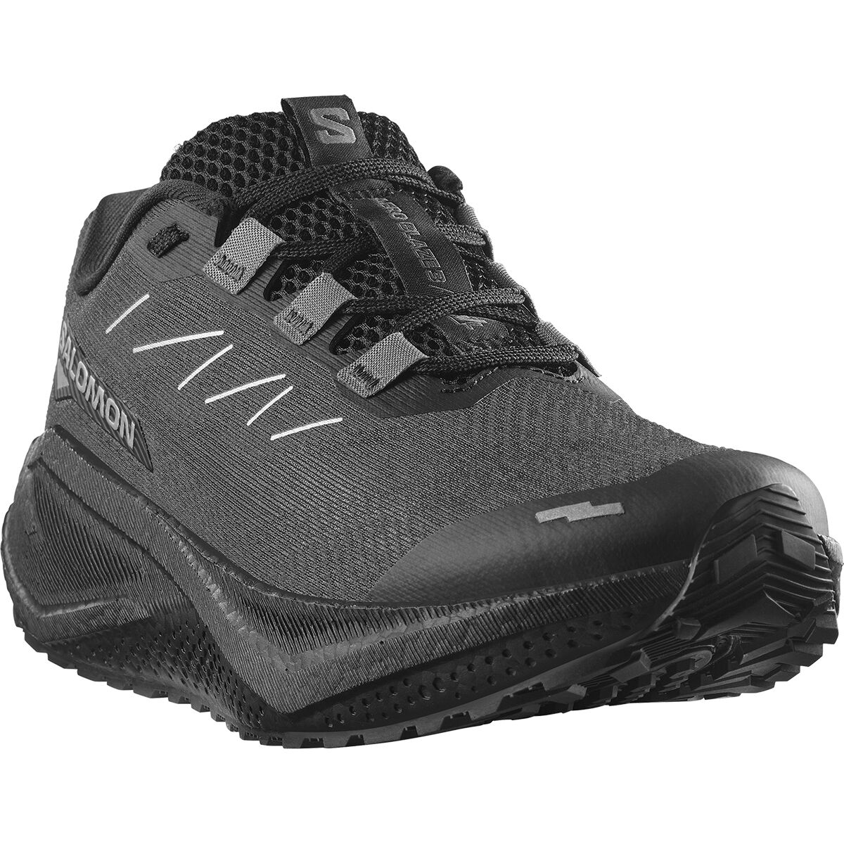 Image of Salomon Aero Blaze 3 Grvl Running Shoe - Men's Phantom/Black/Black, US 10.0/UK 9.5