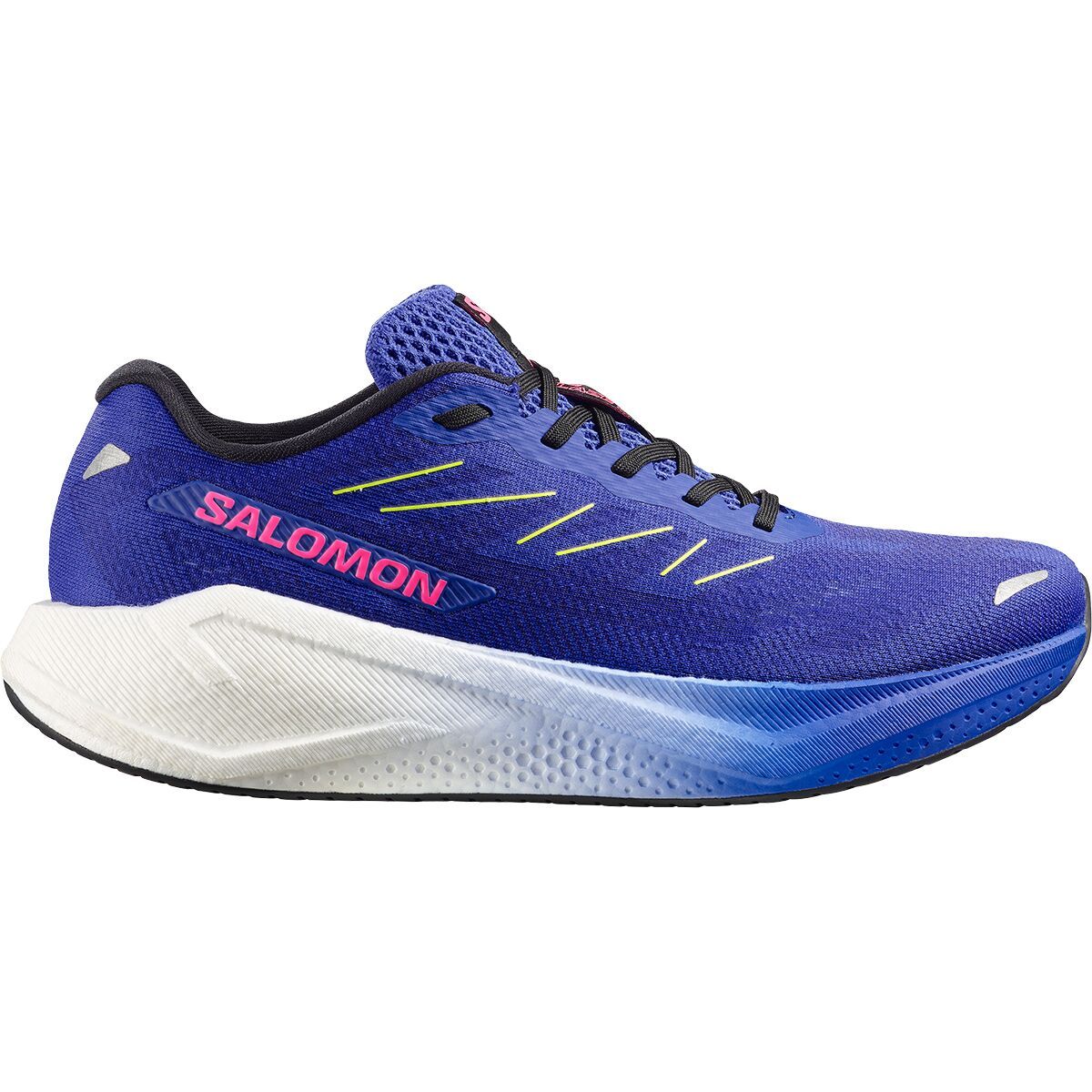Image of Salomon Aero Blaze 3 Running Shoe - Men's Bluing/White/Acid Lime, US 8.5/UK 8.0