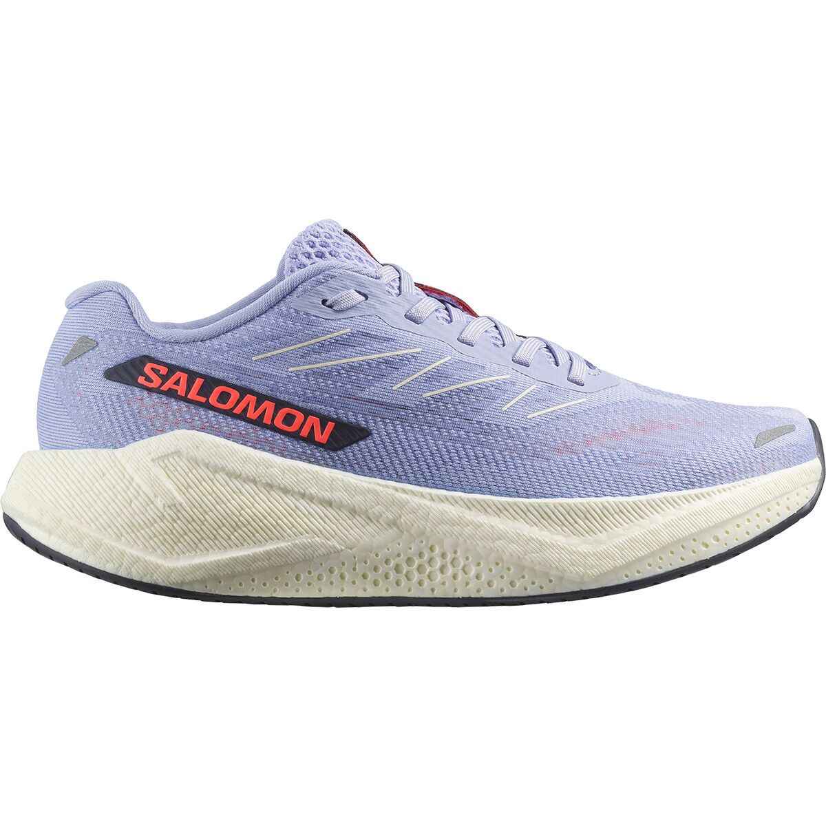 Image of Salomon Aero Blaze 3 Running Shoe - Women's Cosmic Sky/Vanilla Ice/Neon Flame, US 7.0/UK 5.5