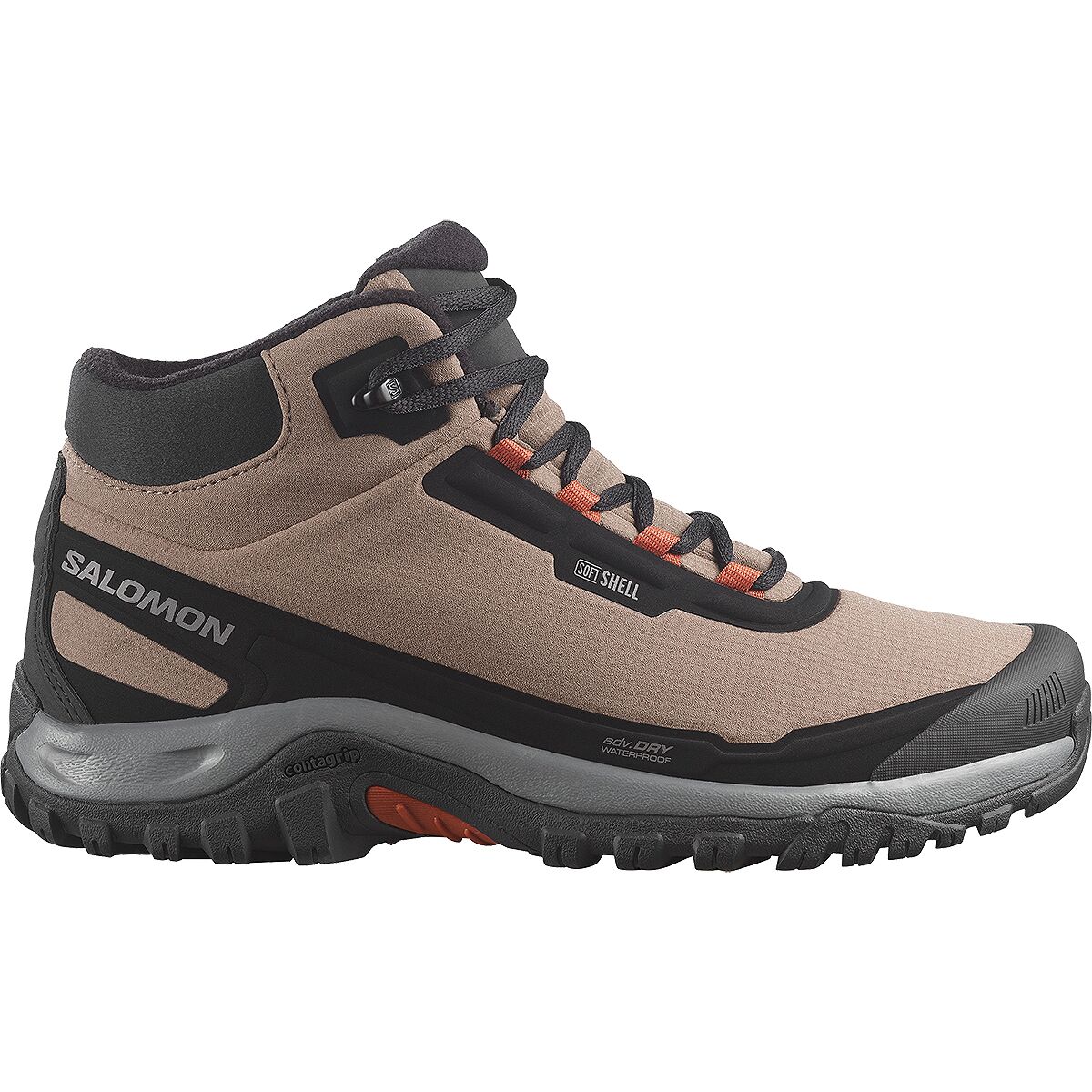 Image of Salomon Shelter WP Boot - Men's Walnut/Black/Arabian Spice, US 10.5/UK 10.0