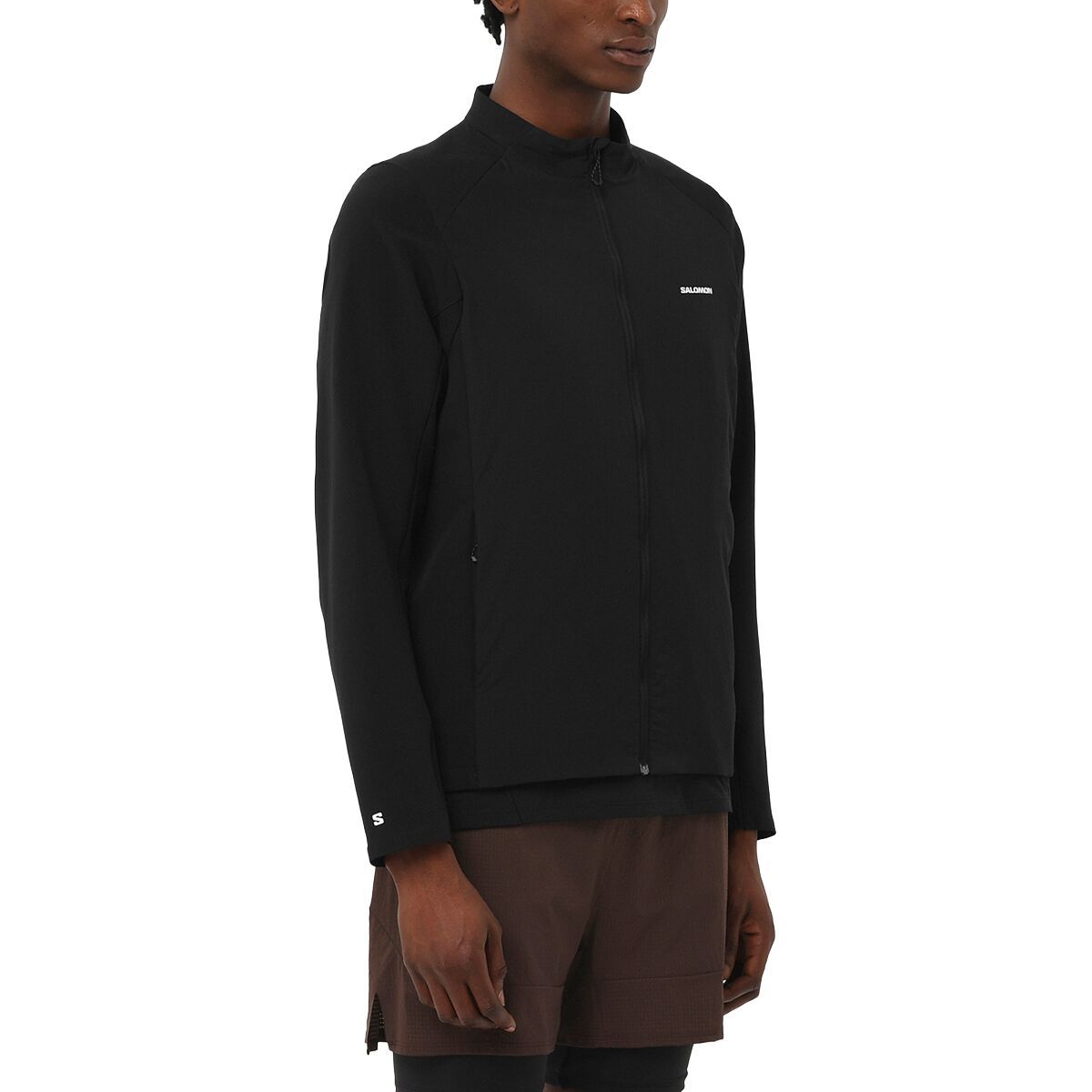 Image of Salomon Mountain Flex Hybrid Jacket - Men's Deep Black, L