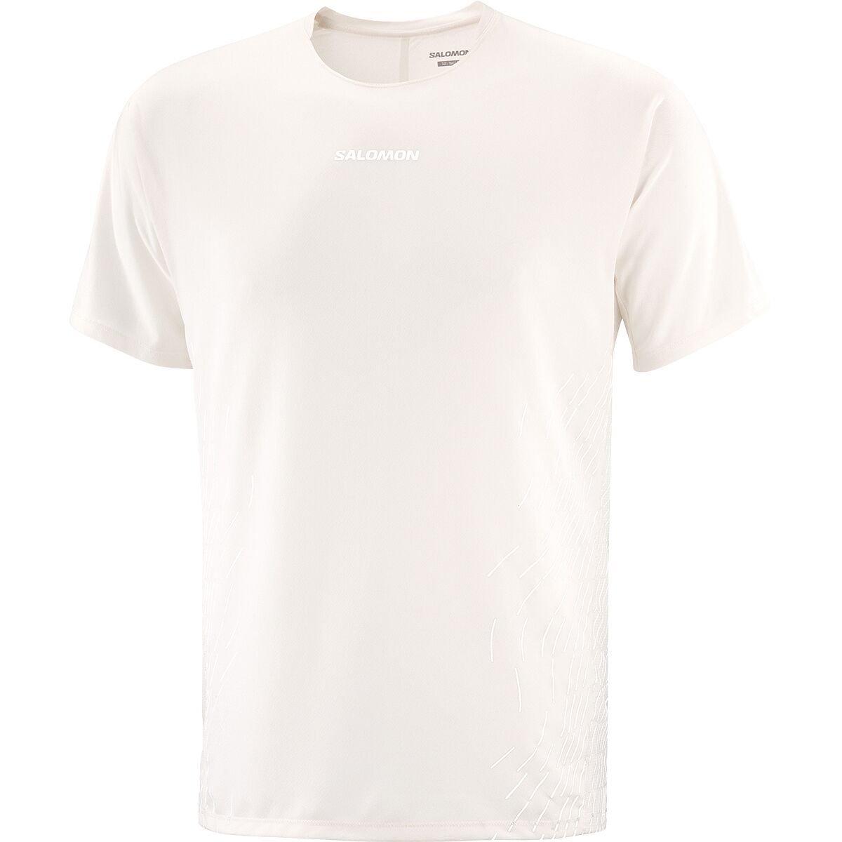 Image of Salomon Sense Aero GFX T-Shirt - Men's Whisper White/Iron, XL