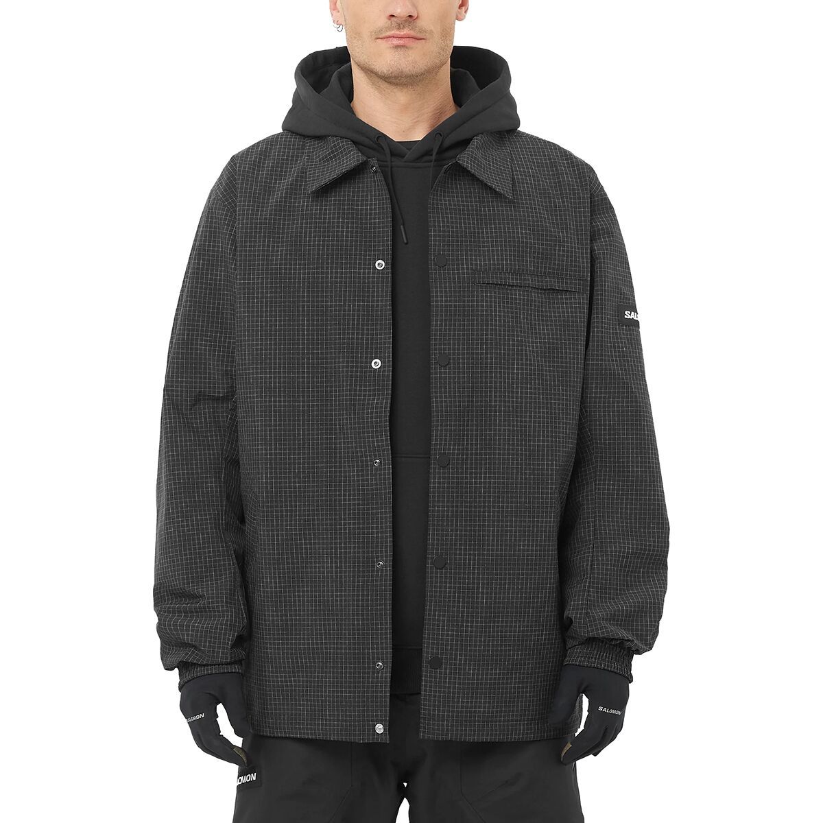 Image of Salomon Venom Coach Jacket - Men's Deep Black, S