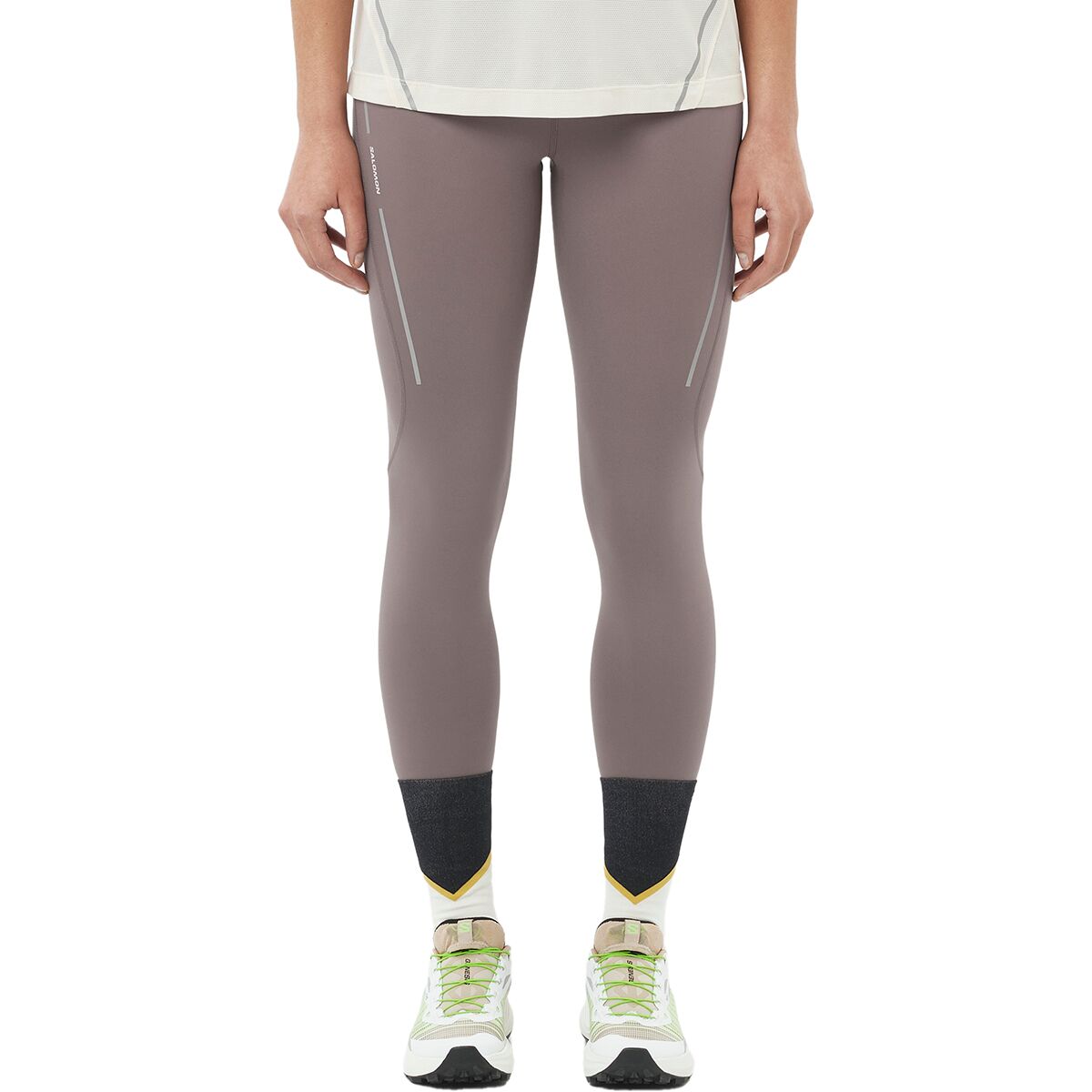 Image of Salomon Shakeout Core Stlr Tight - Women's Iron, M