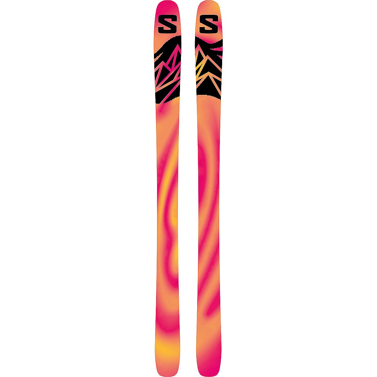 Image of Salomon QST 100 Ski - 2027 Black/Iceberg Green/Equipe Red, 164cm
