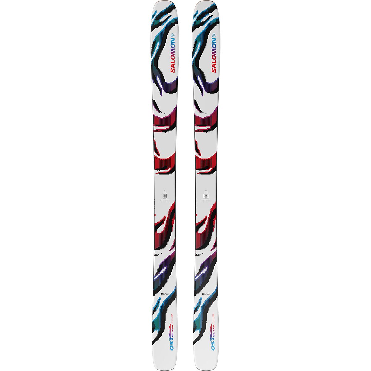 Image of Salomon S/Lab QST Blank Ski - 2027 White/Red/Process Blue, 178cm