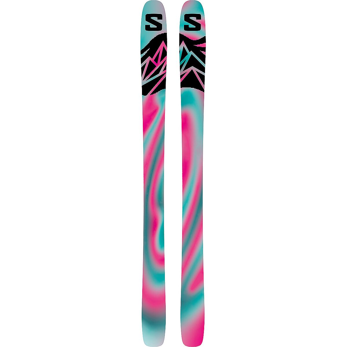 Image of Salomon QST 106 Ski - 2027 Black/Equipe Red/Almond Milk, 157cm