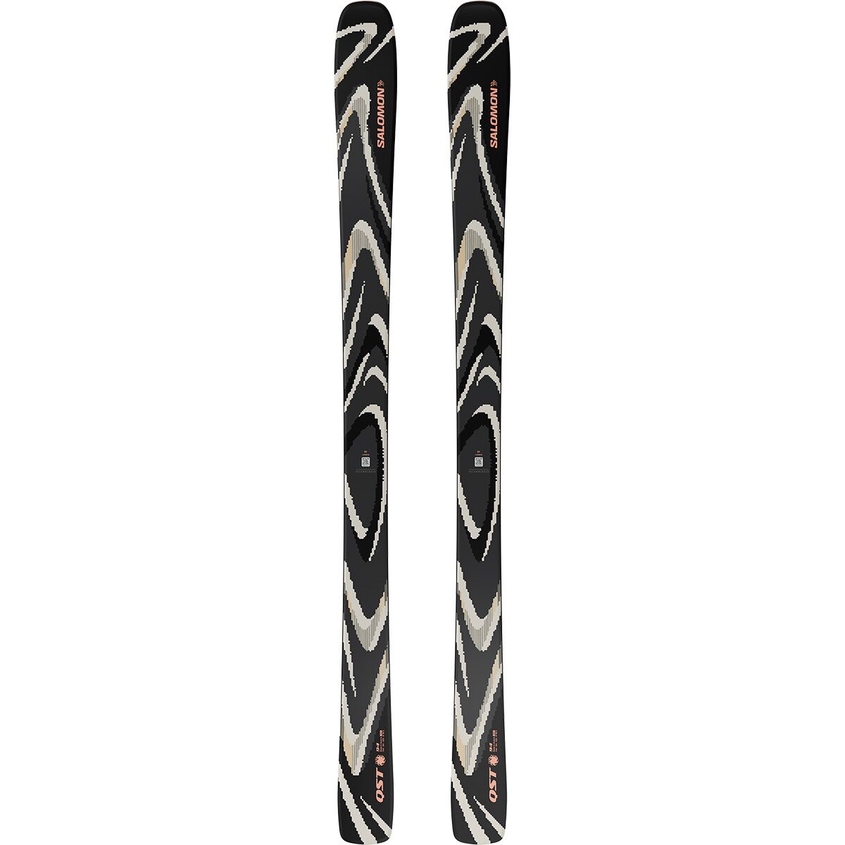 Image of Salomon QST 94 Ski -Black - 2027 Black/Almond Milk/Fusion Coral, 180cm