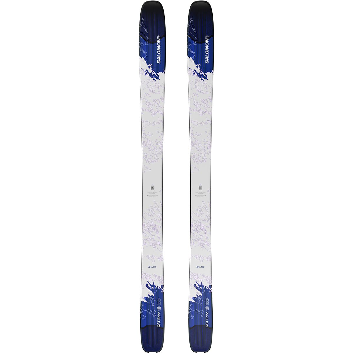 Image of Salomon S/Lab QST Echo Ski - 2027 White/Process Blue/Ultra Violet, 165cm