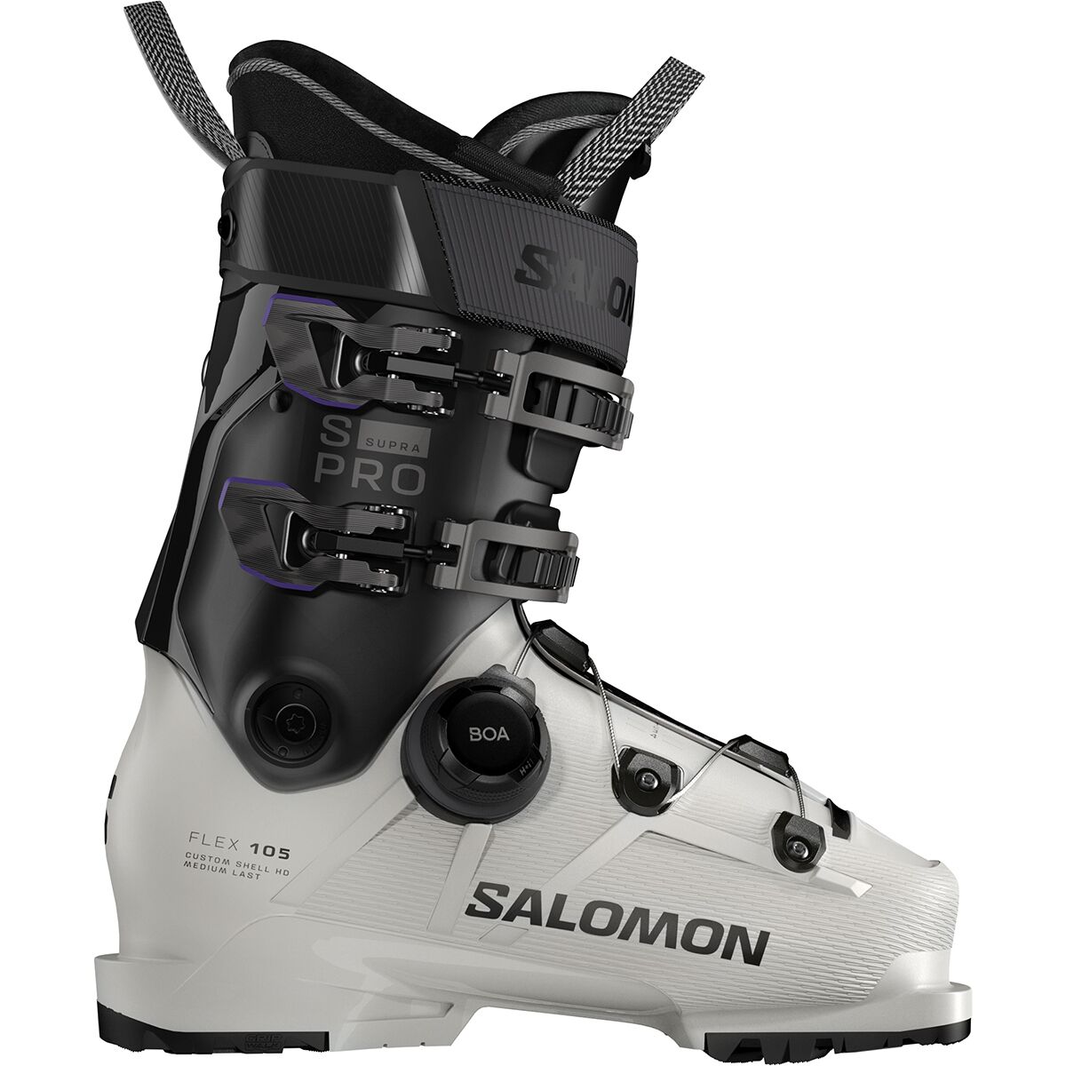 Image of Salomon S/Pro Supra BOA 105 GW Boot - 2026 - Women's Gray Aurora/Black/Black, 24.0/24.5