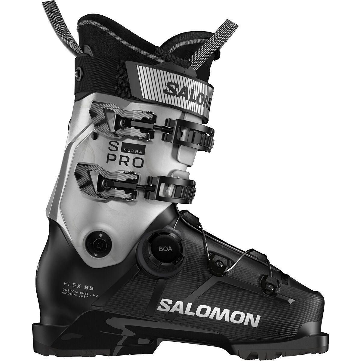 Image of Salomon S/Pro Supra BOA 95 GW Boot - 2026 - Women's Black/Silver Met./Silver Met., 23.0/23.5