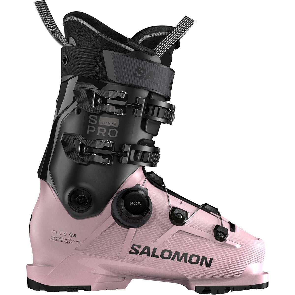 Image of Salomon S/Pro Supra BOA 95 GW Boot - 2026 - Women's Rose Shadow/Black/Black, 22.0/22.5
