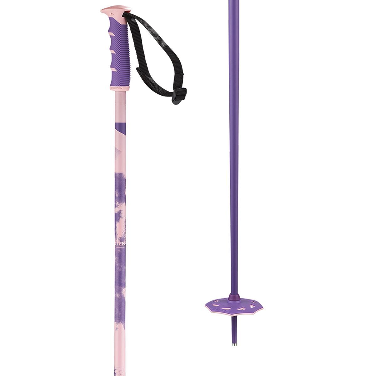 Image of Salomon Steep Ski Poles Purple/Pink, 115cm