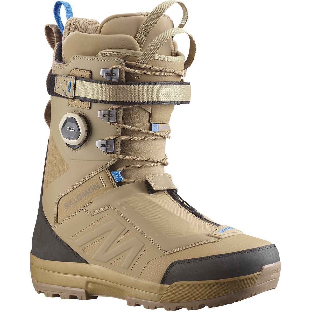 Image of Salomon Echo Lace SJ BOA Snowboard Boot - 2026 - Men's Dune/Surf The Web/Black, 30.0