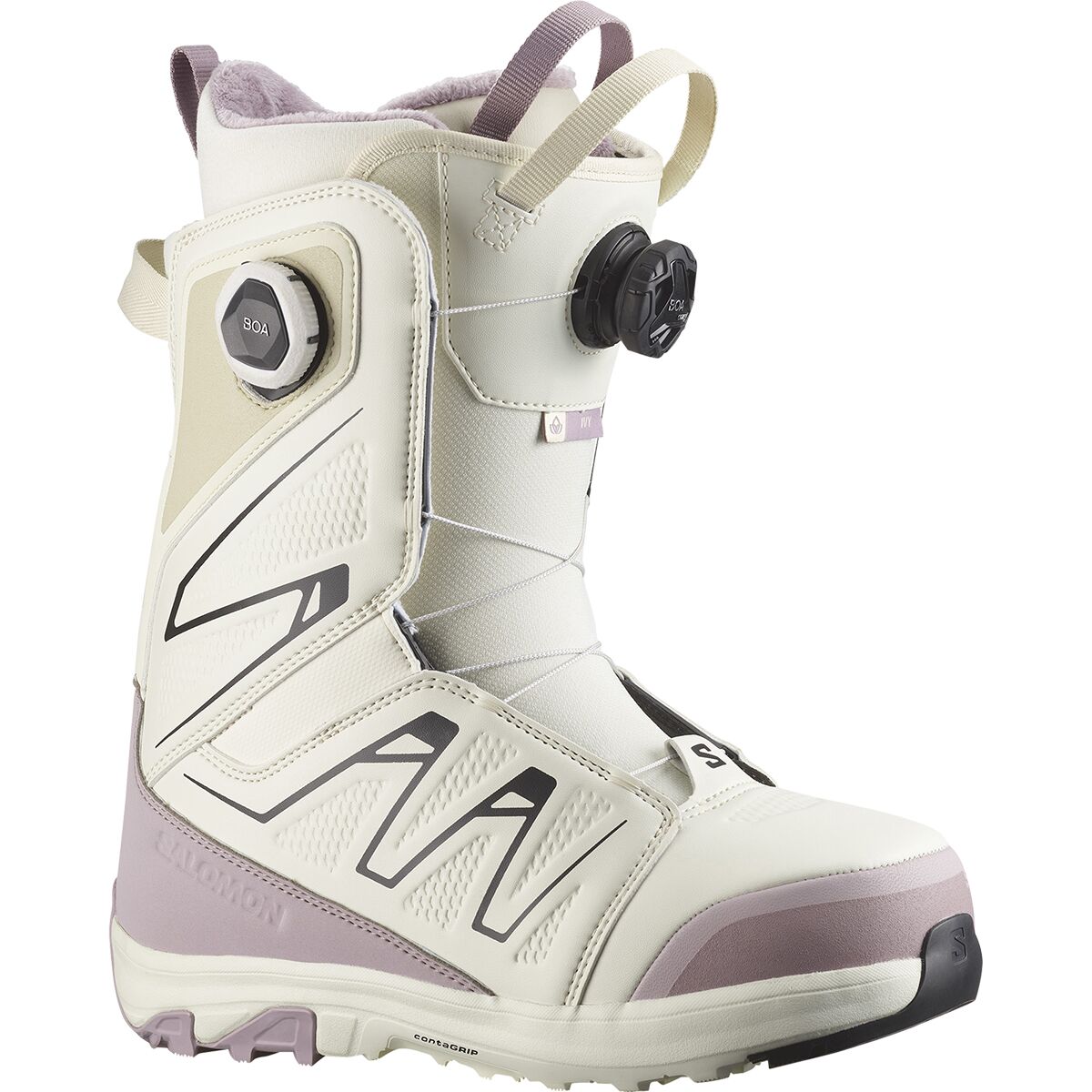 Image of Salomon Ivy SJ BOA Snowboard Boot - 2027 - Women's Icicle/Nirvana/Black, 26.0