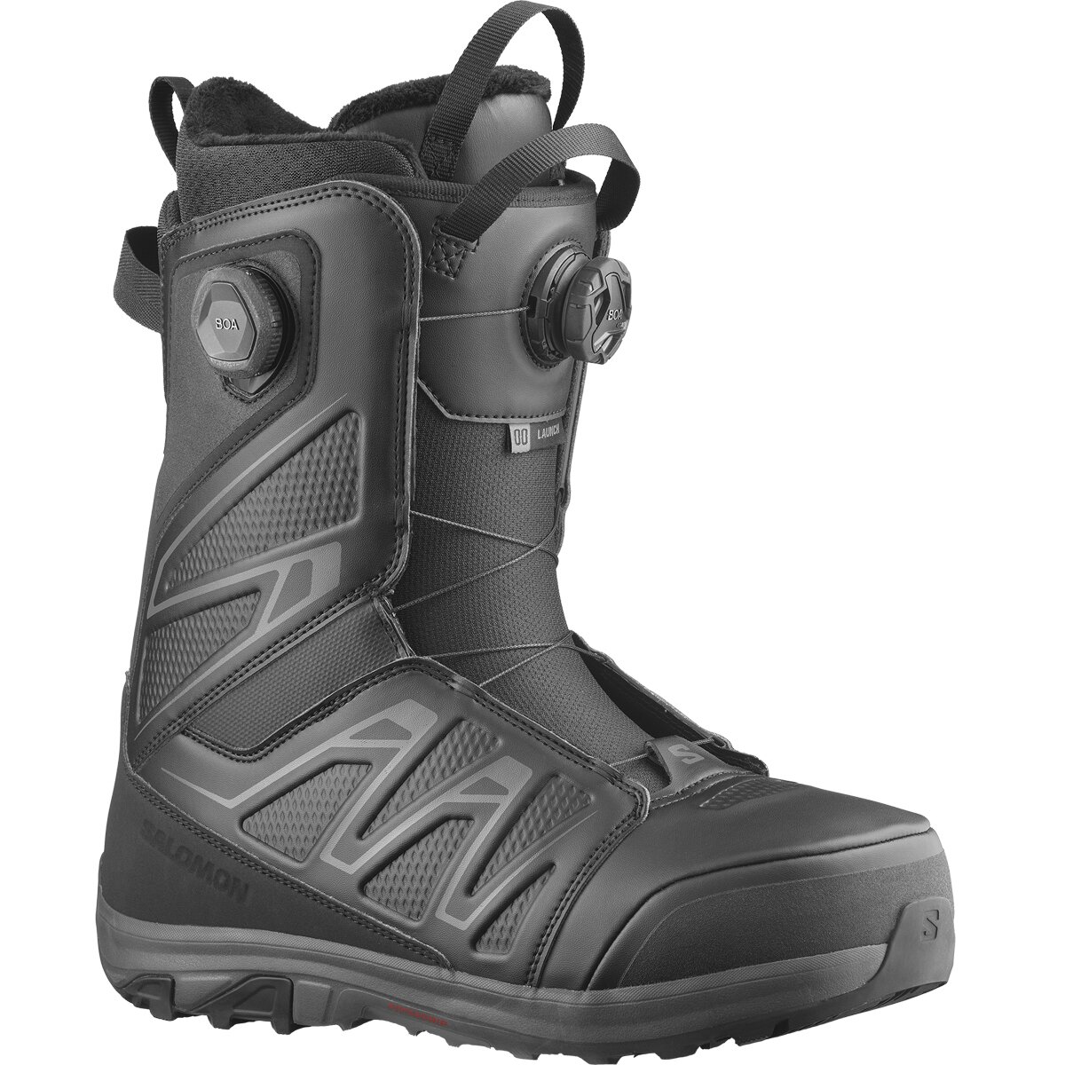 Image of Salomon Launch SJ BOA Snowboard Boot - 2027 Black/Black/Black, 29.5