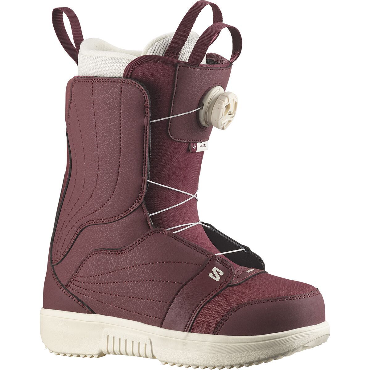 Image of Salomon Pearl BOA Snowboard Boot - 2026 - Women's Tawny Port/Tawny Port/Vanilla Ice, 27.0