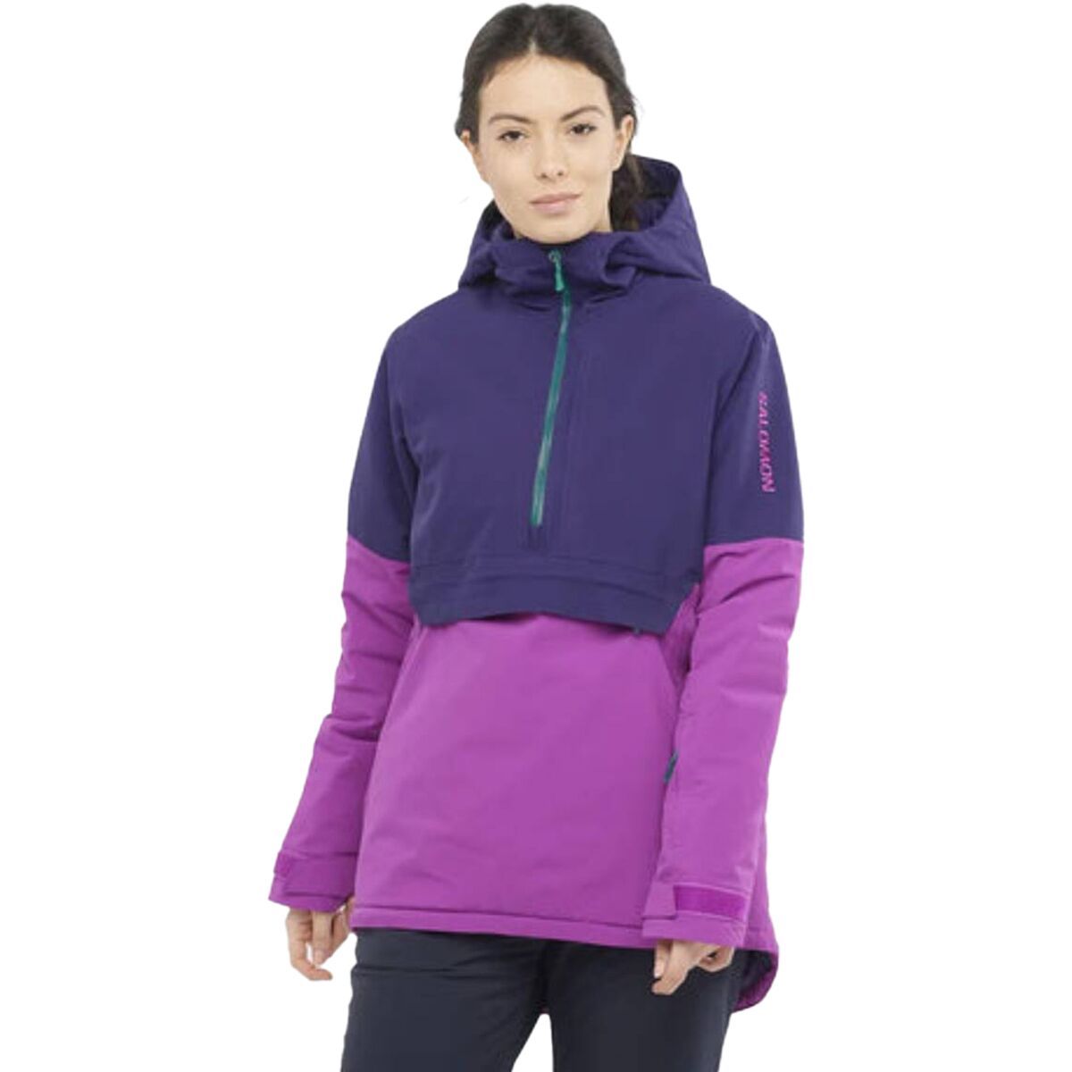 Image of Salomon No Drama Anorak Jacket - 2023 - Women's Astraul Aura/Sparkling, XS