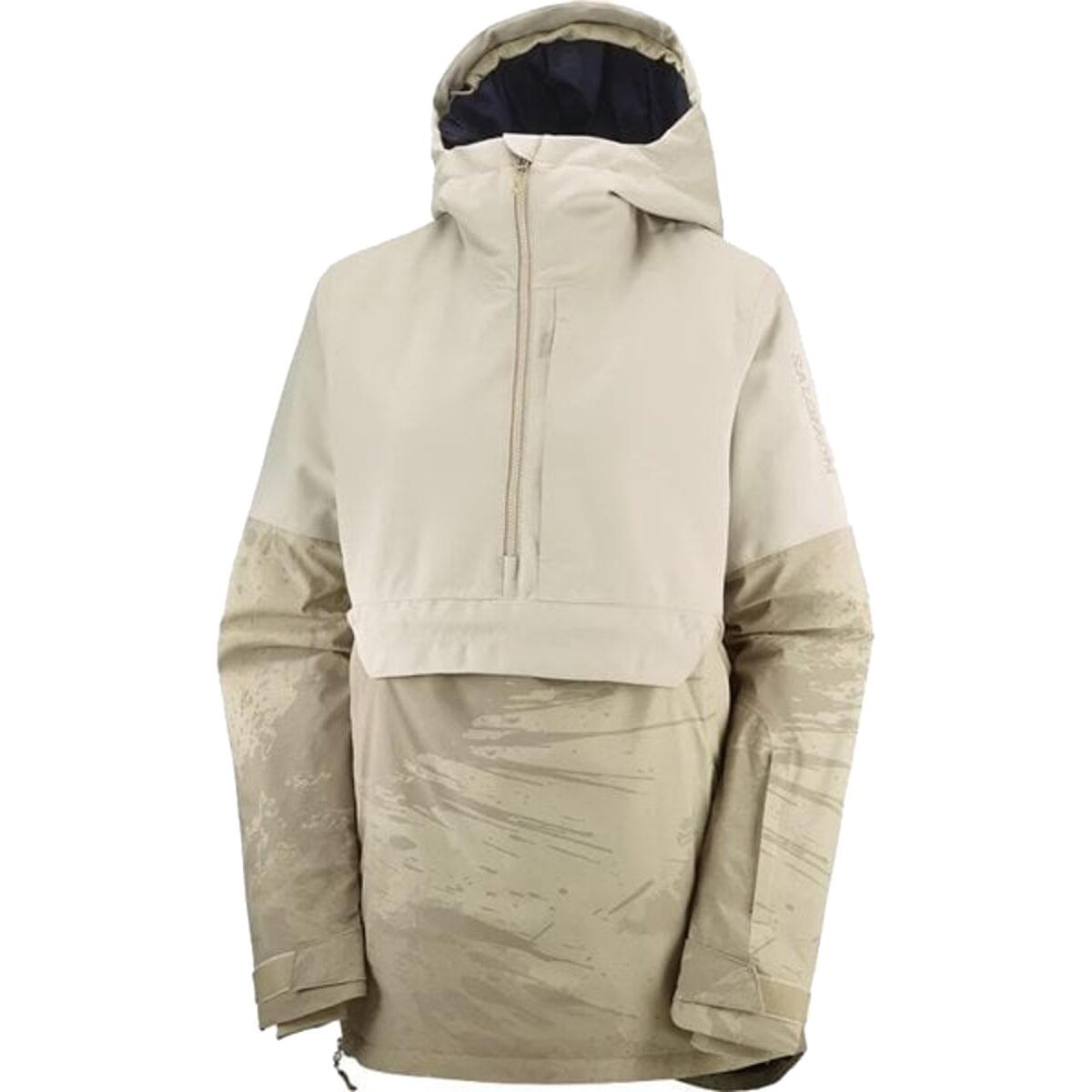 Image of Salomon No Drama Anorak Jacket - Women's 2023 Roasted Cashew/Ao/Plaz, L