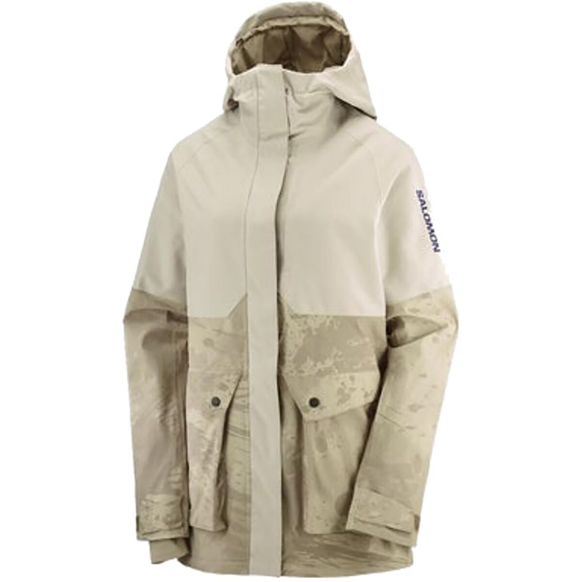 Image of Salomon Snow Rebel Jacket - 2023 - Women's Roasted Cashew/Ao/Pl, S