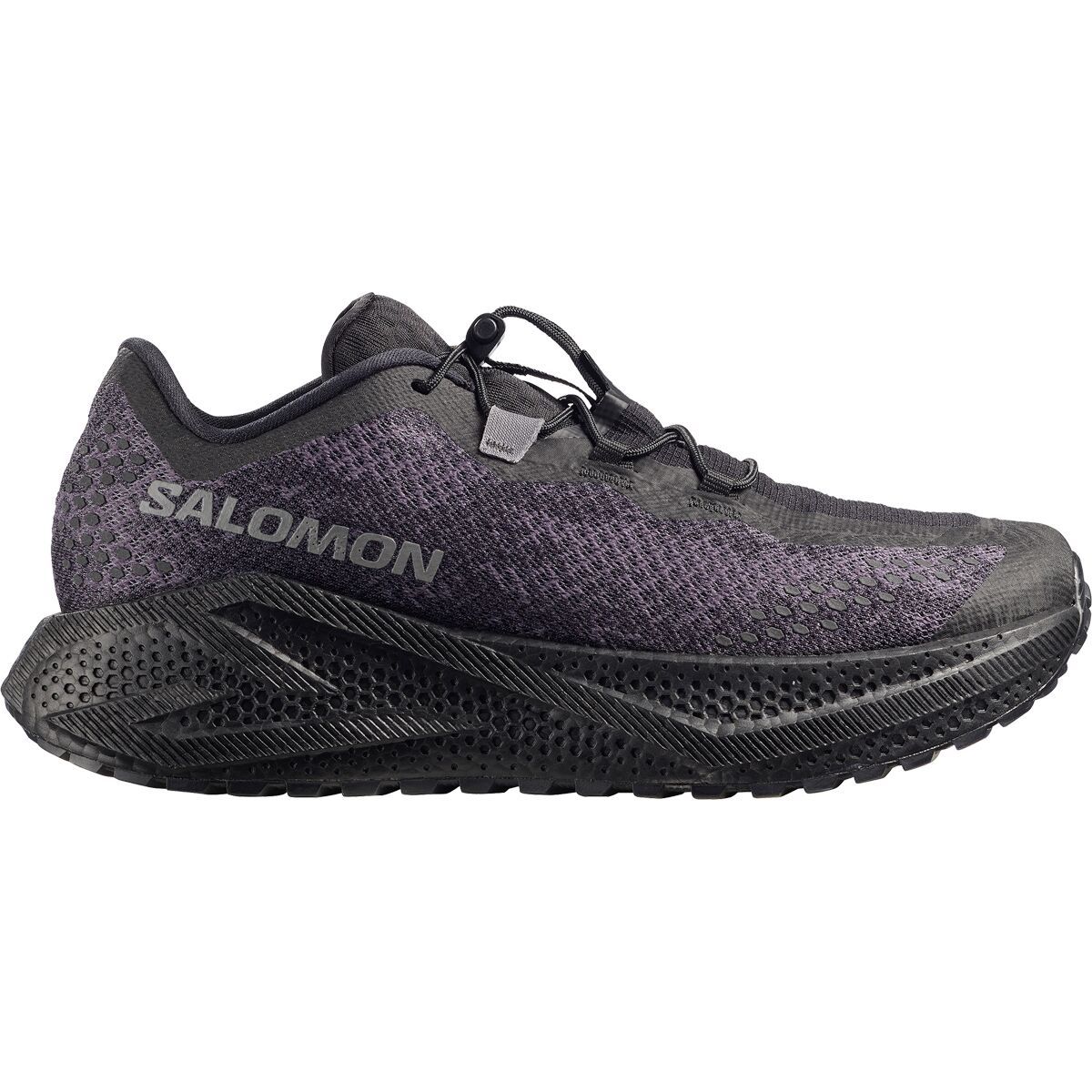 Image of Salomon Aero Glide 4 Grvl Running Shoe - Men's Black/Asphalt/Black, US 12.0/UK 11.5