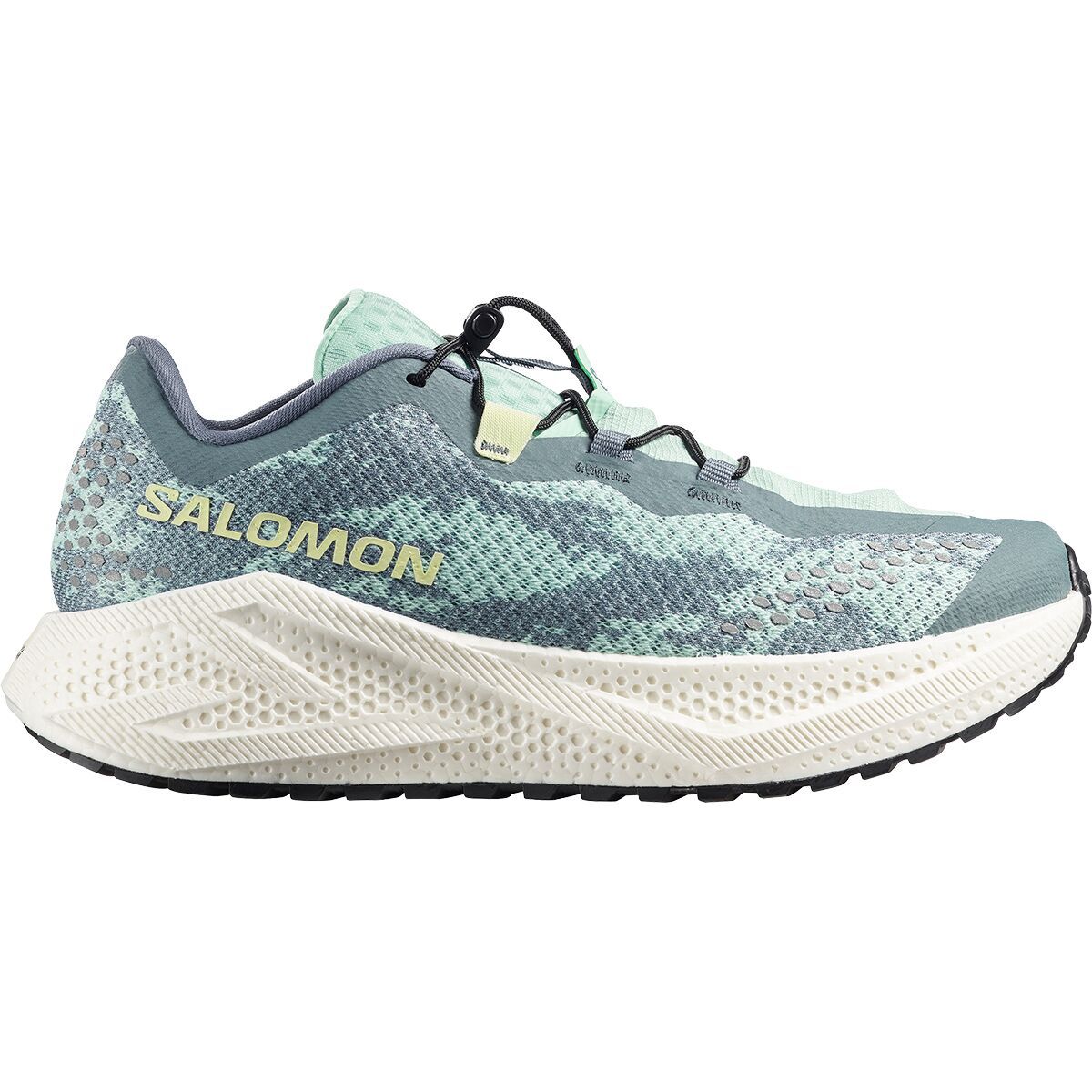 Image of Salomon Aero Glide 4 Grvl Running Shoe - Men's Stormy Weather/Lichen/Vanilla Ice, US 9.5/UK 9.0