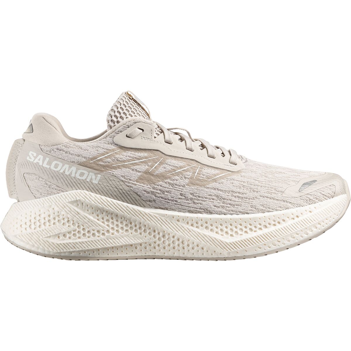 Image of Salomon Aero Glide 4 Running Shoe - Men's Silver Cloud/Silver Cloud/White, US 11.0/UK 10.5