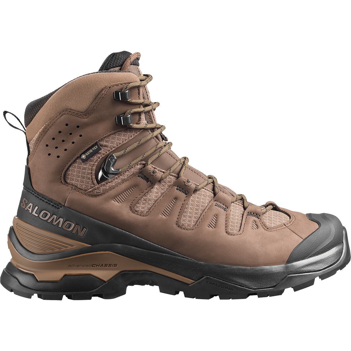 Image of Salomon Quest 5 GORE-TEX Hiking Boot - Men's Dark Earth/Black/Dark Earth, US 10.5/UK 10.0