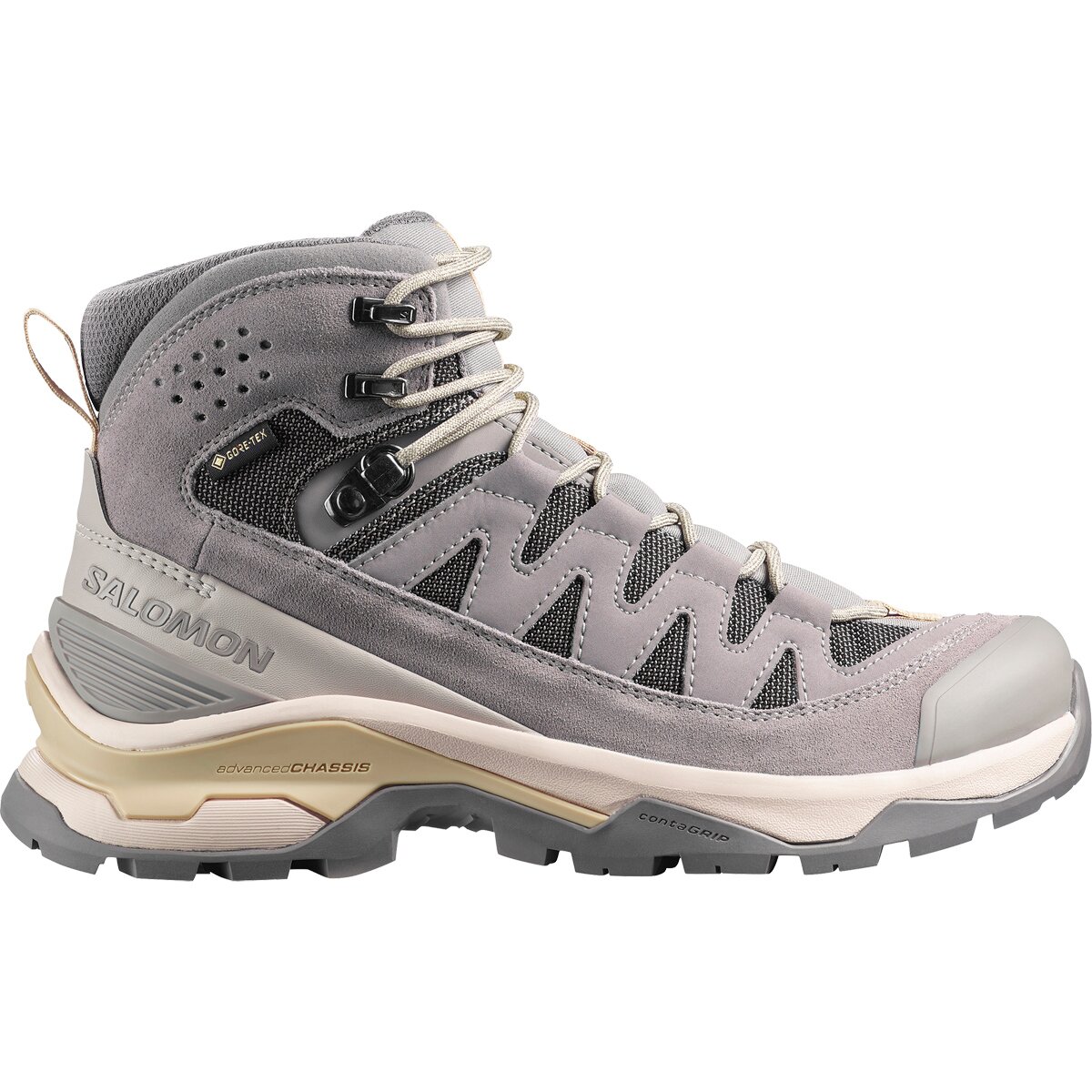 Image of Salomon Quest Echo GORE-TEX Hiking Boot - Women's Gull/Paloma/Bog, US 8.5/UK 7.0