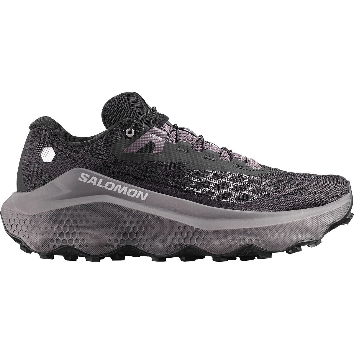 Image of Salomon Ultra Glide 4 Trail Running Shoe - Men's Black/Dark Gull Gray/Silver Cloud, US 11.5/UK 11.0