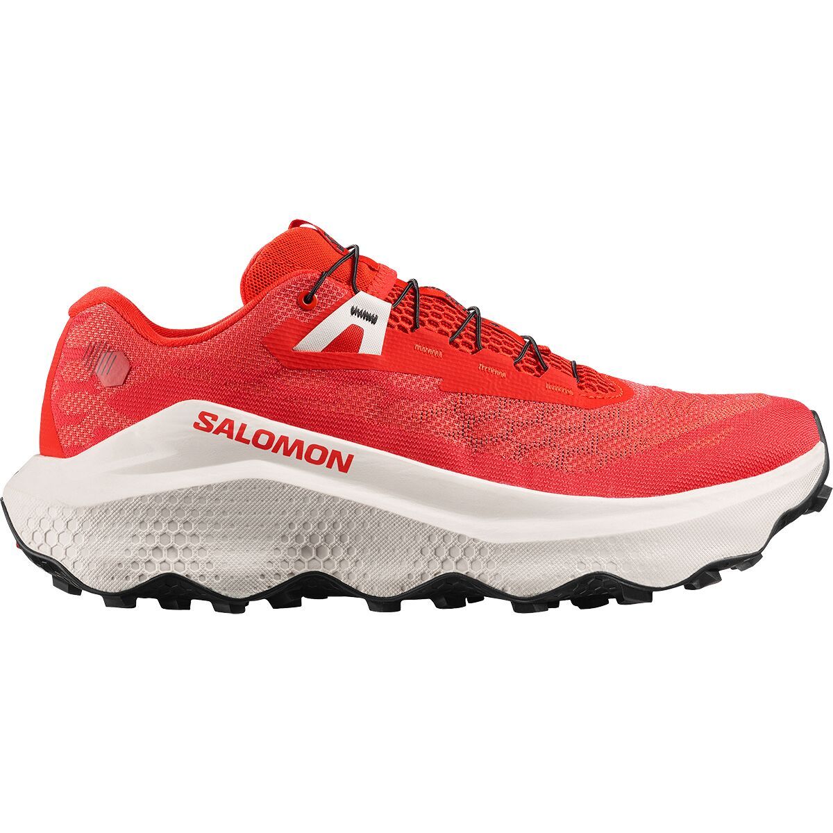 Image of Salomon Ultra Glide 4 Trail Running Shoe - Men's Fiery Red/Vanilla Ice/Black, US 9.0/UK 8.5