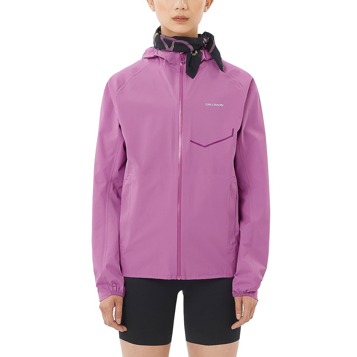 Image of Salomon Bonatti Waterproof Jacket - Women's Iris Orchid, S