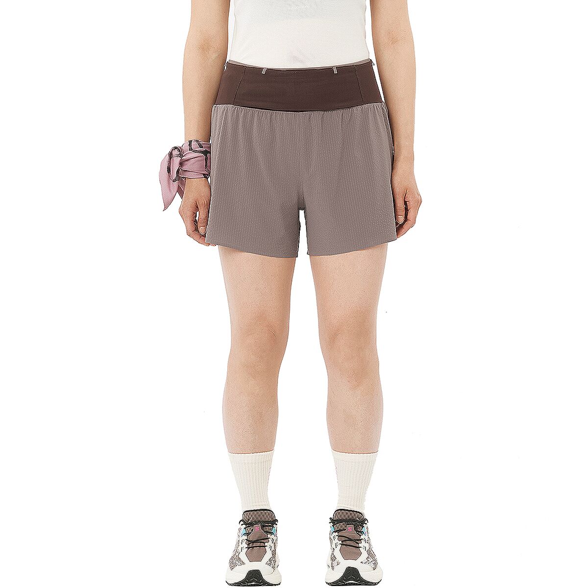 Image of Salomon Sense Aero 2in1 4in Shorts - Women's Iron, L
