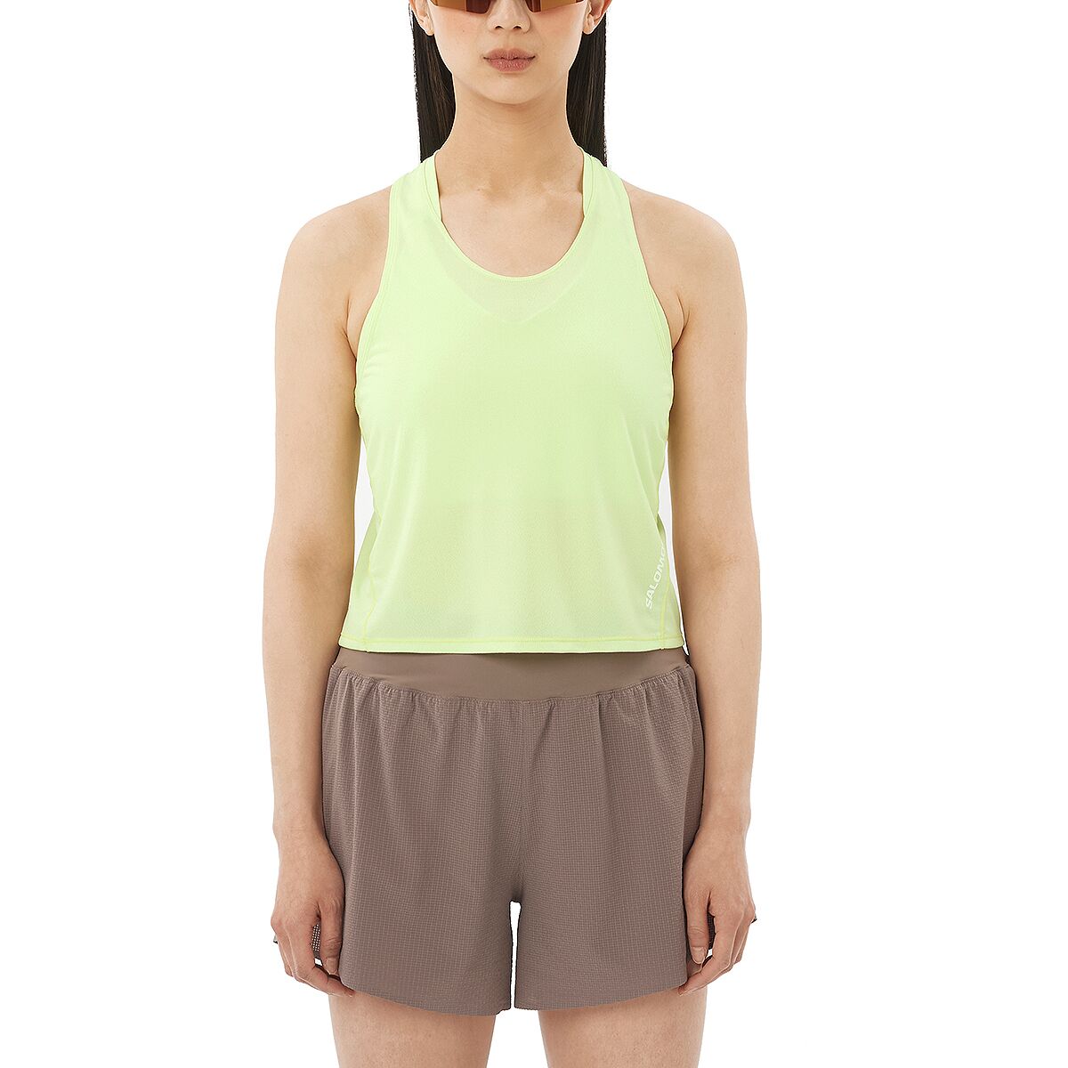 Image of Salomon Sense Aero Crop Tank Top - Women's Butterfly, XL