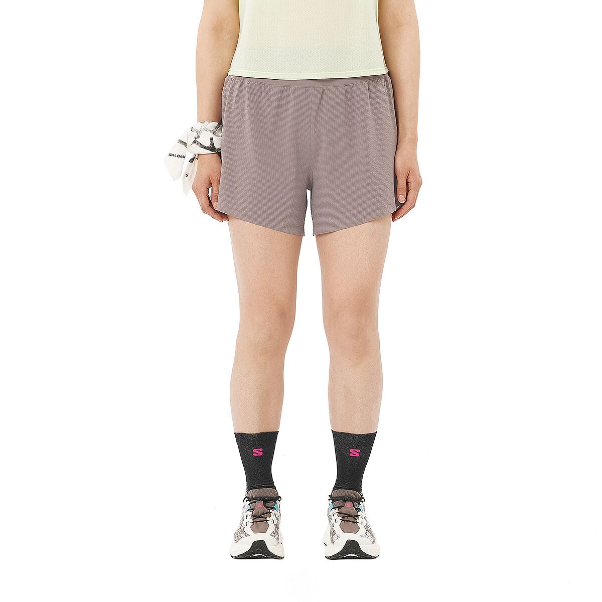 Image of Salomon Sense Aero Stow 4in Short - Women's Iron, XL