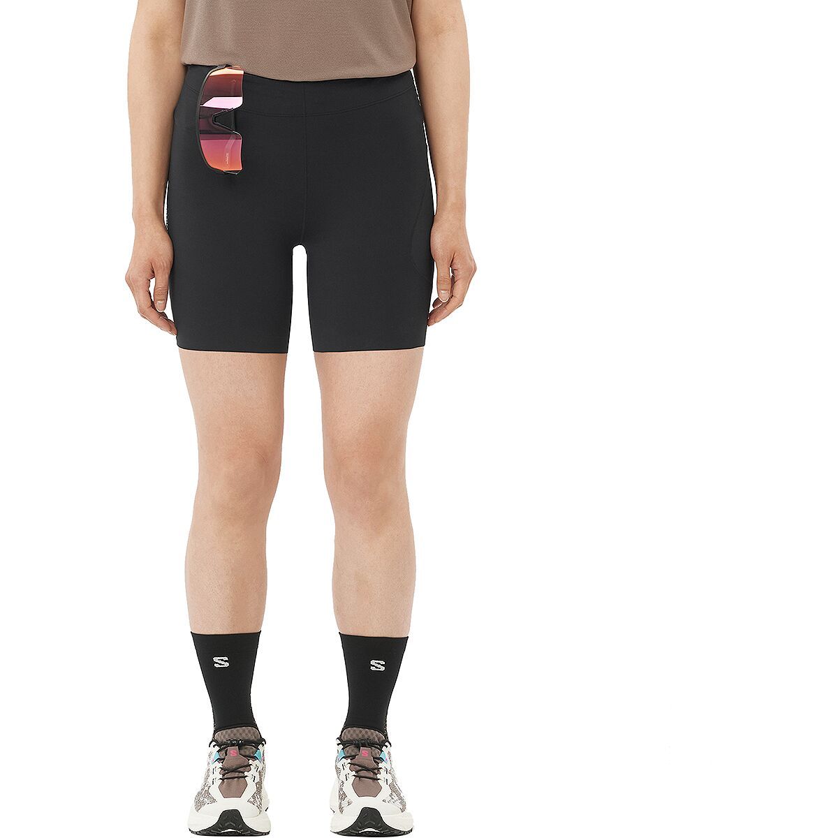 Image of Salomon Sense Aero Stow 6in Tight - Women's Deep Black, XS
