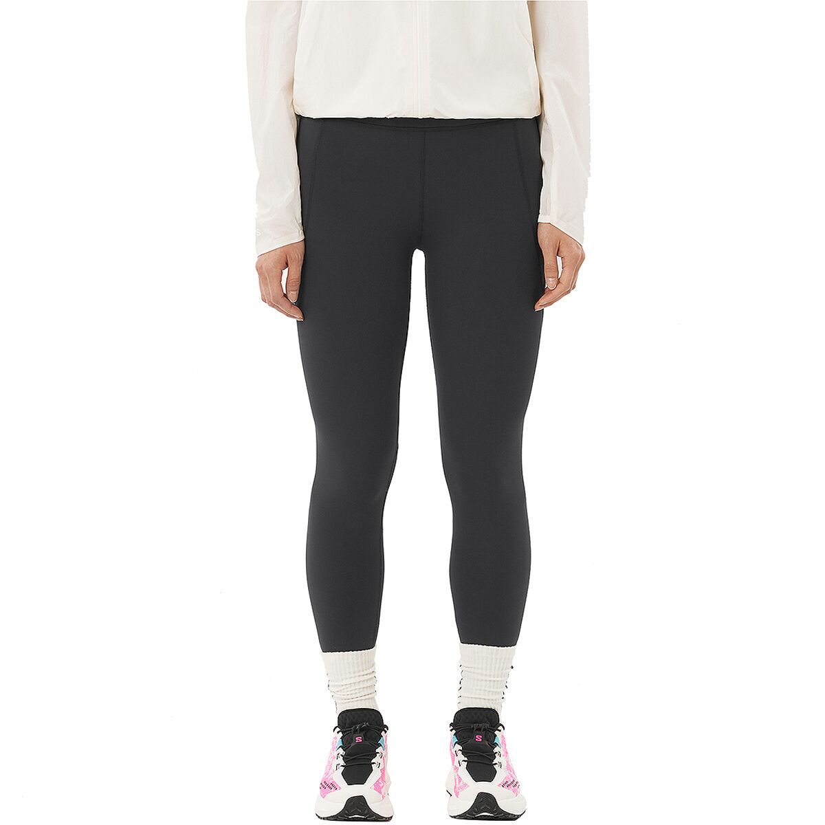 Image of Salomon Shakeout Bliss Tight - Women's Deep Black, S/Reg
