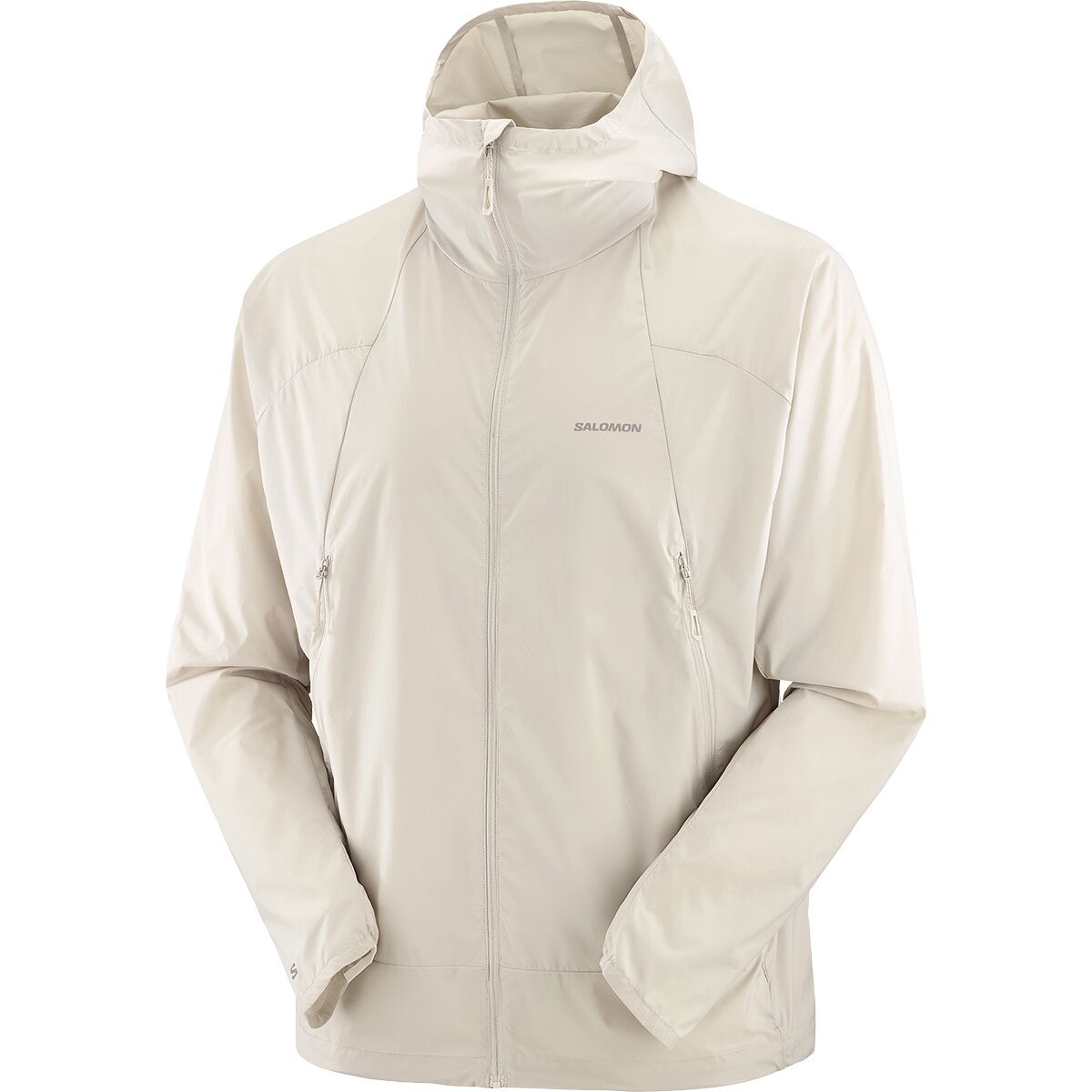 Image of Salomon Outwind Full-Zip Jacket - Men's Silver Cloud, XL